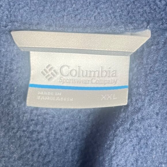 Columbia Mens Fleece Vest Outerwear Blue Size XXL - Picture 6 of 7